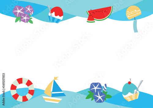 夏のフレーム素材