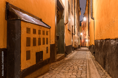 Canvas Print Gamla Stan district in Stockholm, Sweden