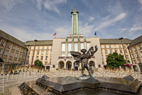 Canvas Print Ostrava town hall in Czech Republic