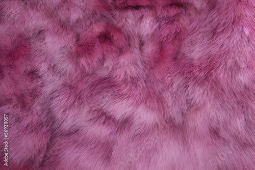 pink fur rug