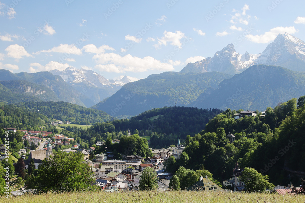 The panorama of Berchtesgaden, Koenigsee region, Germany