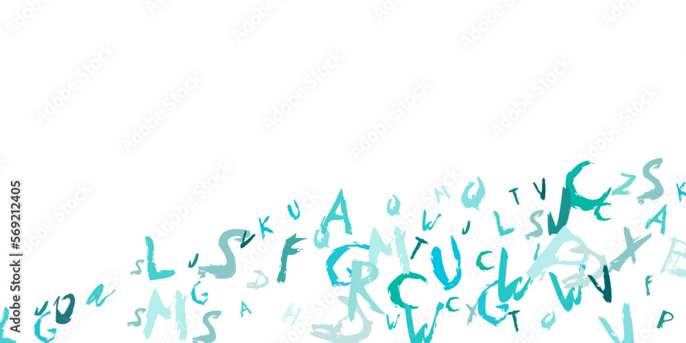 Frame pattern of handwritten numbers from zero to nine. Mathematical ...