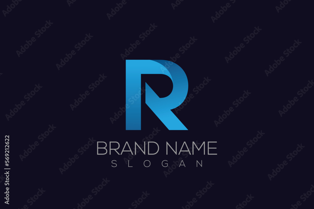 Colorful R Logo | Infinity Letter R Logo Template

