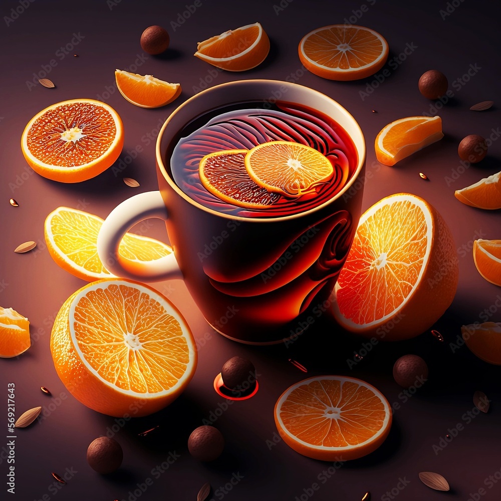 Super fresh orange drink digital art Super fresh orange drink digital art