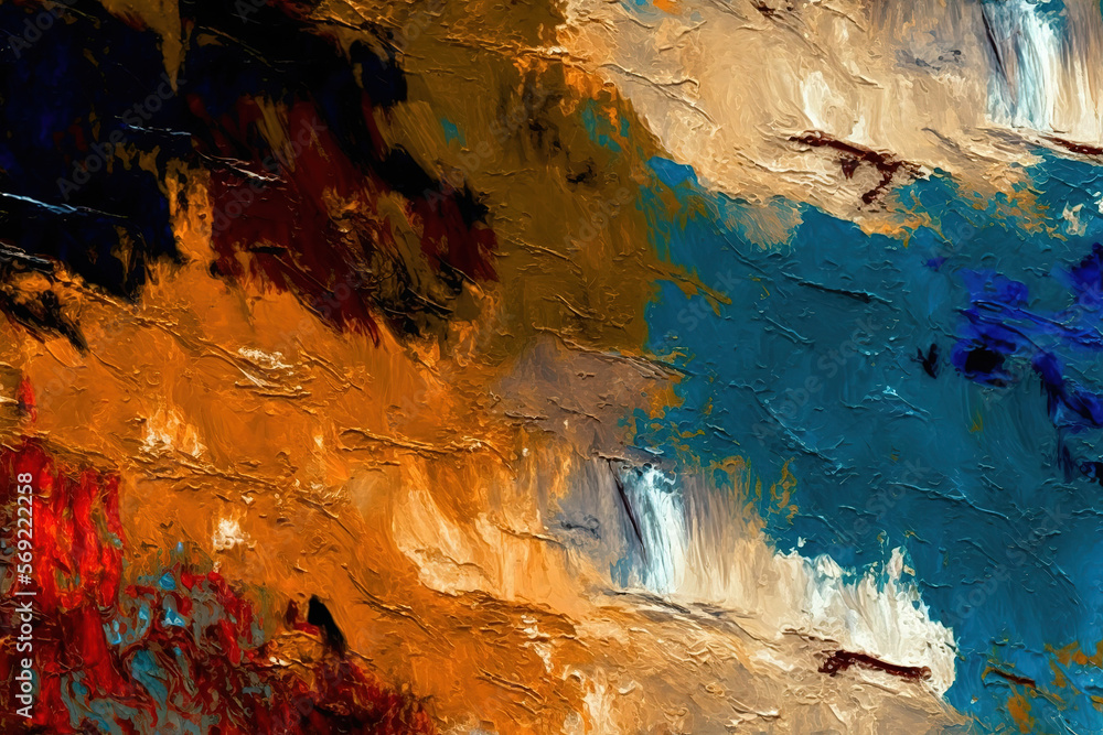 oil paint texture background.Generative Ai