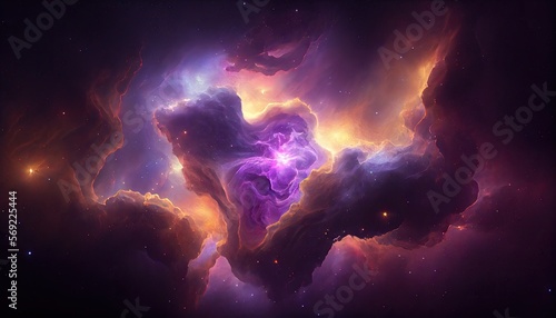 Galactic Space Nebula - generative ai