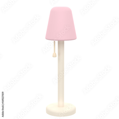 3D floor lamp for home furnishings. Object on a transparent background © altafbeta