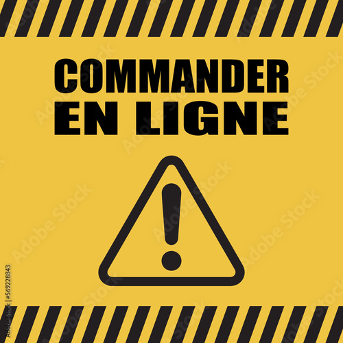 Logo commander en ligne.