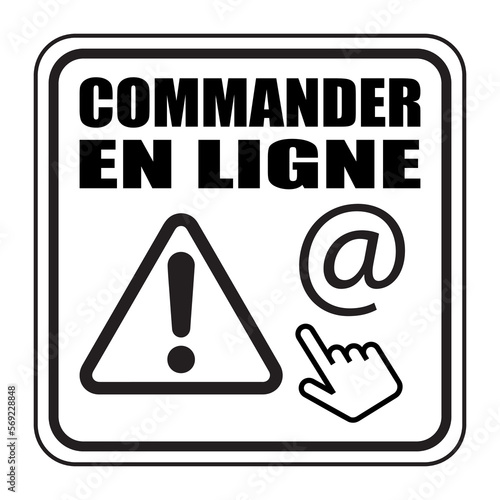 Logo commander en ligne.
