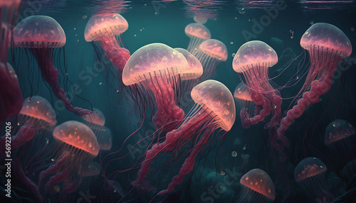 Smack of JellyFish created with Generative AI