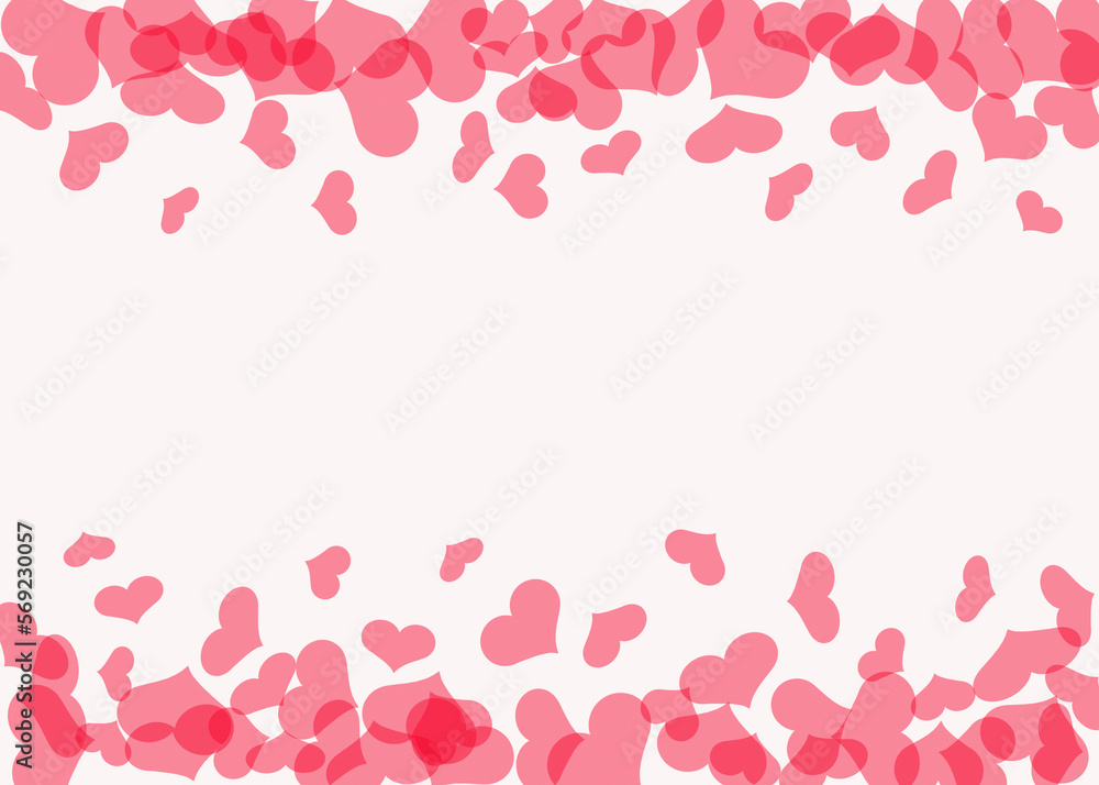 Red hearts on a white background. Red hearts on a white background.