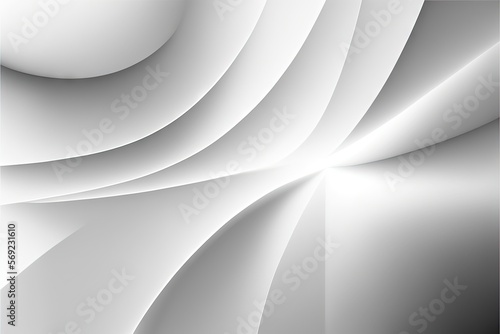  an abstract white background with a curved curve in the middle of the image and a black and white background with a curved curve in the middle of the image. generative ai