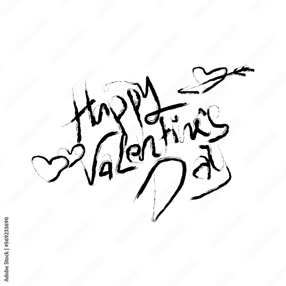 abstract classic valentines day poster, black brush stroke texture. Typography posters. Modern brush lettering abstract classic valentines day poster, black brush stroke texture. Typography posters. Modern brush lettering