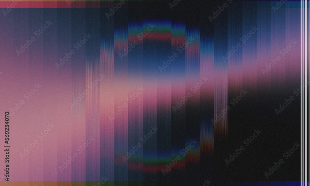 Neon Glitch Retro Nostalgic Futuristic Background, with color dispersion effect