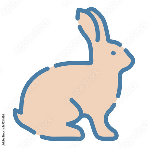 Rabbit is�a small animal with long ears and large front teeth 