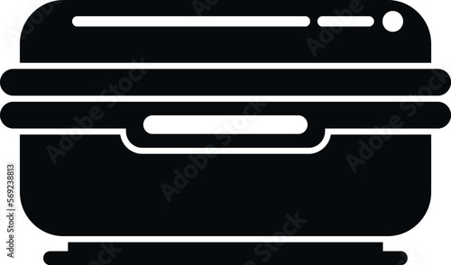 Spa solarium icon simple vector. Sun bed. Body care