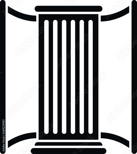 Solarium equipment icon simple vector. Sun spa. Fashion health