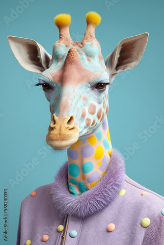 giraffe portrait