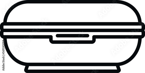 Lamp solarium icon outline vector. Spa salon. Body care