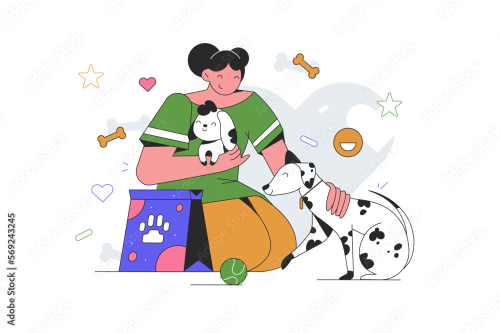 Obraz premium Help homeless and needy animals.