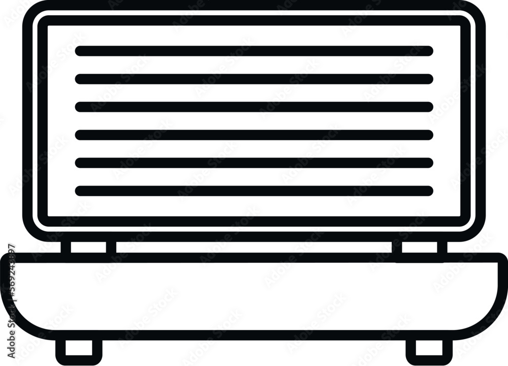 Sunlight solarium icon outline vector. Spa salon. Machine ultraviolet Sunlight solarium icon outline vector. Spa salon. Machine ultraviolet