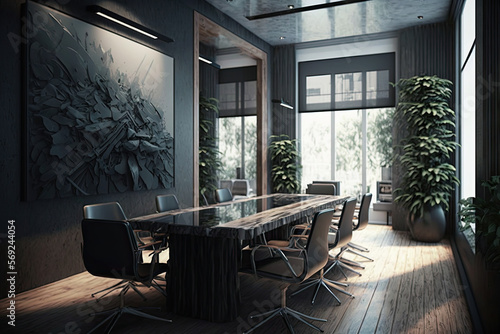 meeting  conference  board  business  office  headquarters  center  professional  work  hotel  banquet  hall  gorgeous  stunning  desk  chair  table  armchair  sofa  artwork  luxury  architecture