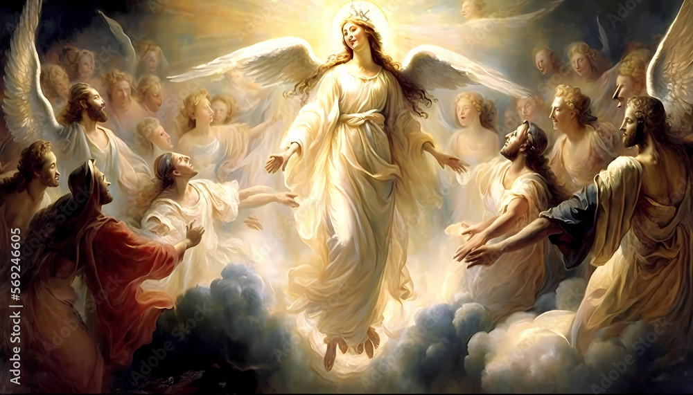 Divine Presence: Exploring God, Jesus, the Holy Spirit, and Angels, AI Generative