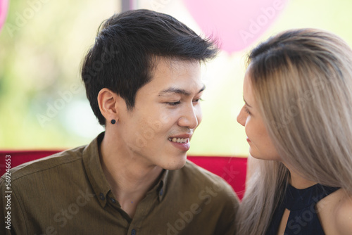 Cheerful and beautiful youn...