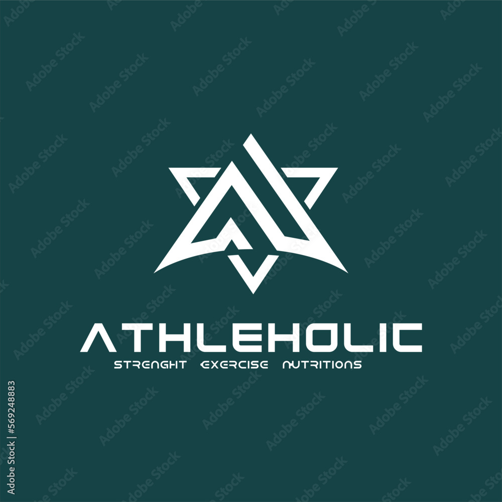 letter a triangle design template letter a triangle design template