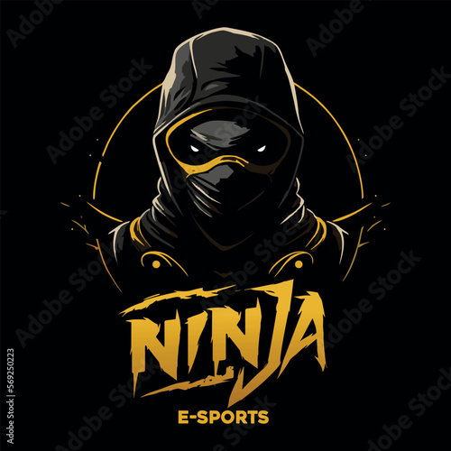 ninja in mask, logo e-sports