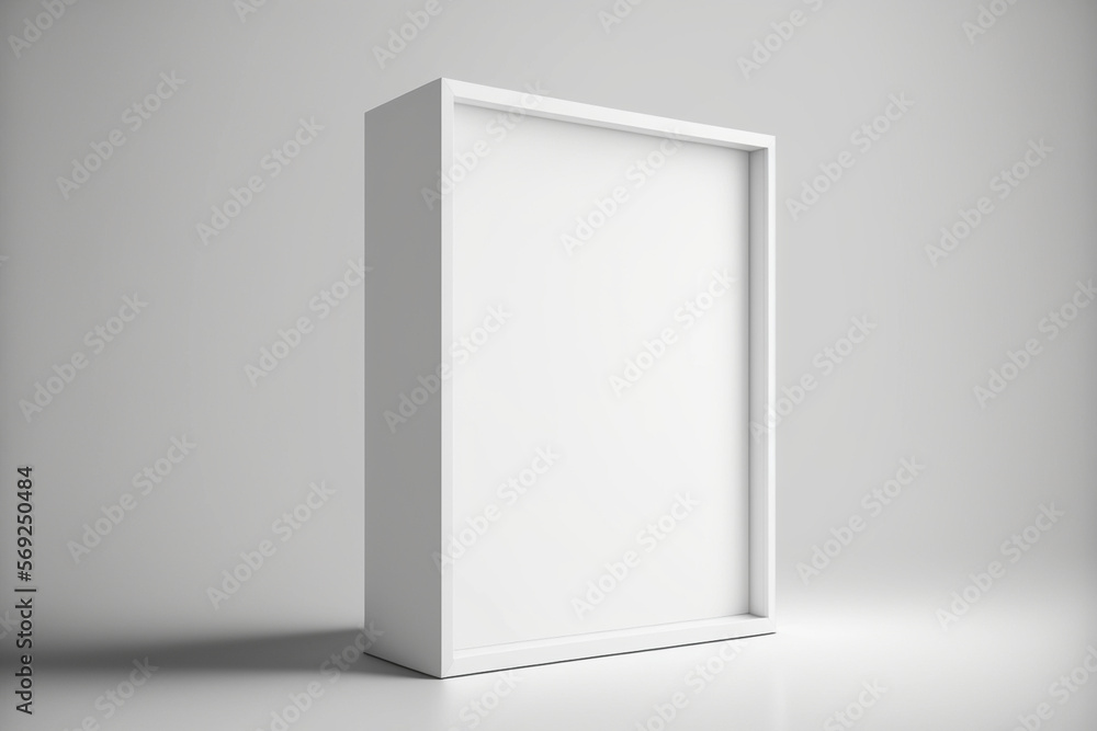 Blank billboard for outdoor advertising on white background. Template for Design. AI generated. Blank billboard for outdoor advertising on white background. Template for Design. AI generated.