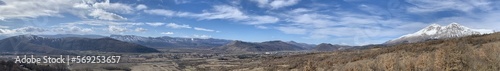 Panoramic view of Fucino, Marsica and yours mountains