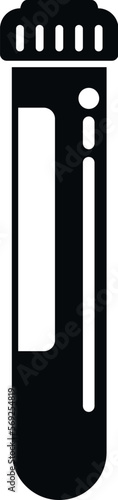 Bacteria test tube icon simple vector. Disease drug. Resistant medical