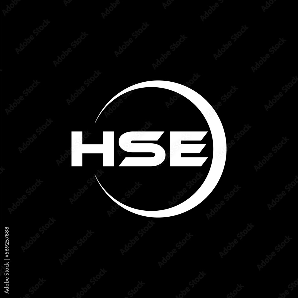 HSE letter logo design with black background in illustrator, cube logo, vector logo, modern alphabet font overlap style. calligraphy designs for logo, Poster, Invitation, etc. HSE letter logo design with black background in illustrator, cube logo, vector logo, modern alphabet font overlap style. calligraphy designs for logo, Poster, Invitation, etc.