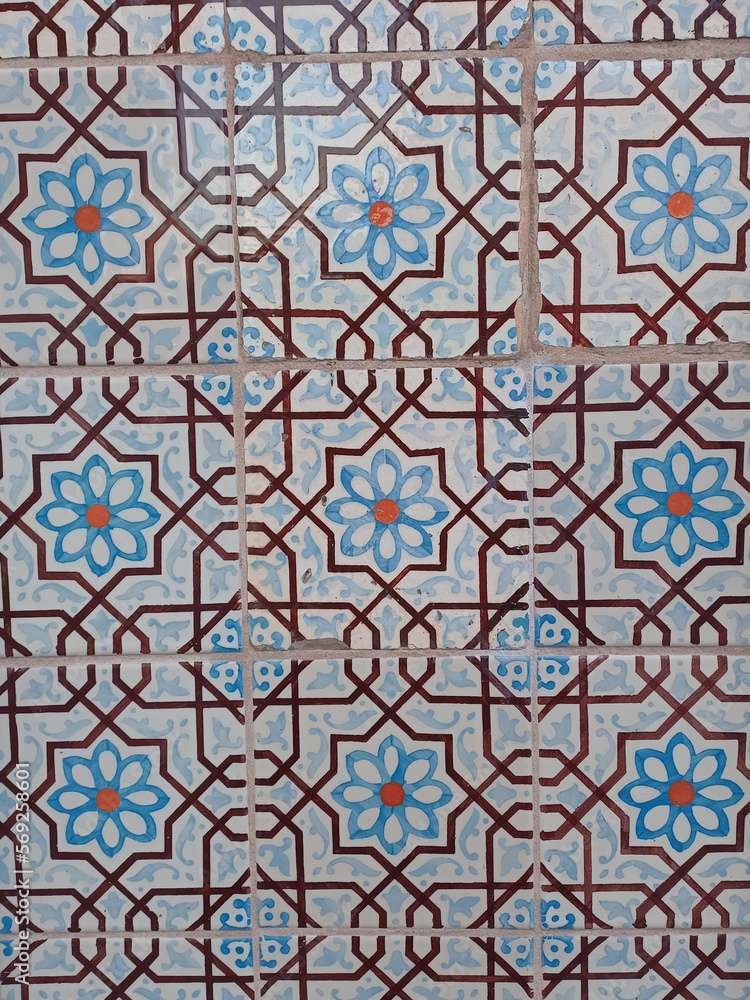 Padrões de Azulejos da cidade de Ovar, Aveiro, Portugal