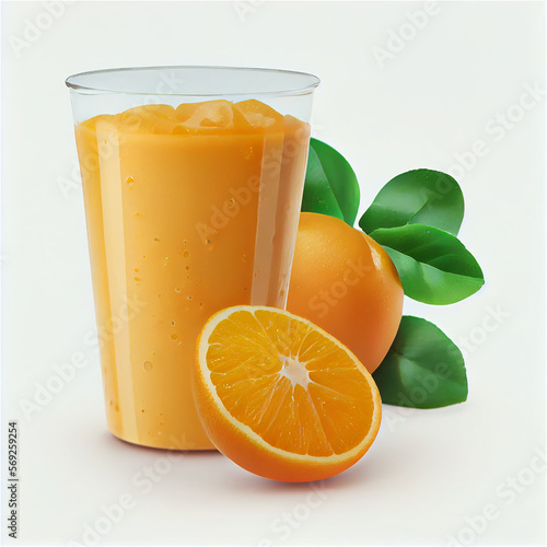 Refreshing glass of fresh o...