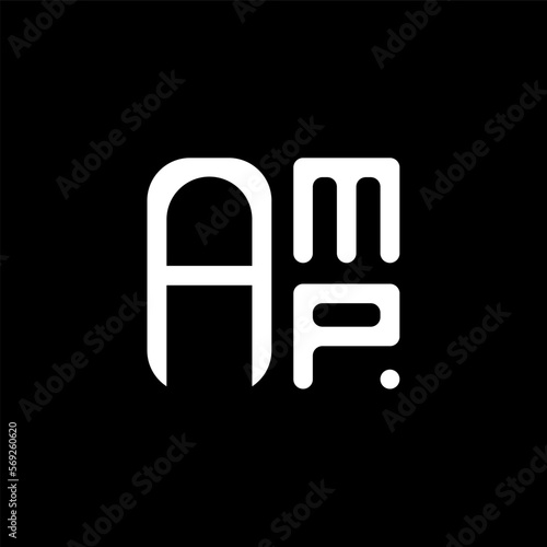 AMP letter logo abstract creative design. AMP unique design	