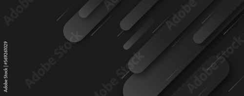 Dark gray background. Abstract gray lines background. Metallic background design template for banner, corporate, website landing page