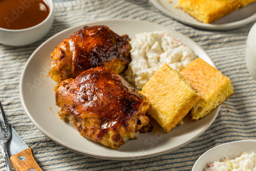 Homemade Healthy BBQ Chicken Thighs