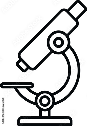 Medical microscope icon outline vector. Bacteria disease. Monster pill