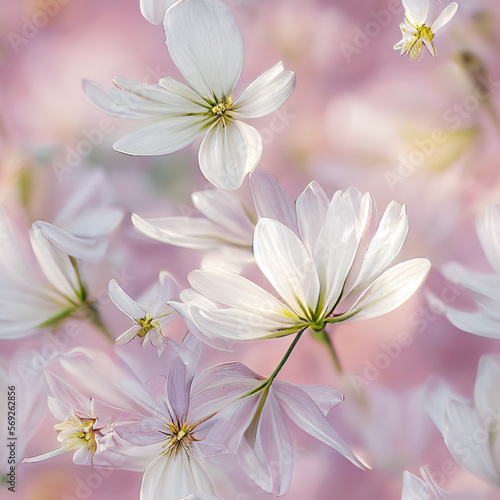 light fragile flowers,  seamless pattern  © Photobank