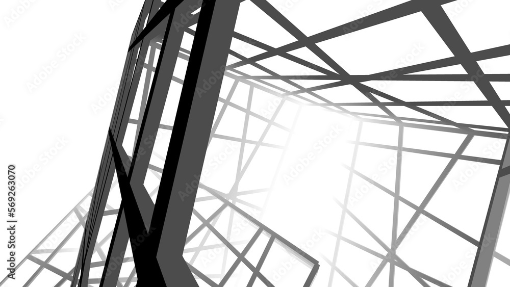 Abstract architecture digital background 3d illustration Abstract architecture digital background 3d illustration
