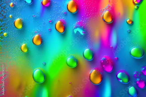 water drops on glass- Generative Ai