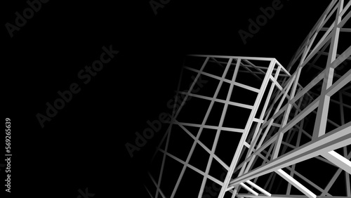 Abstract architecture digital background 3d rendering 