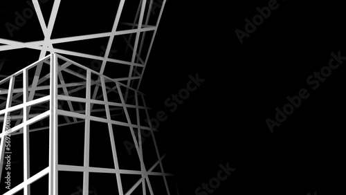 Abstract architecture digital background 3d rendering 