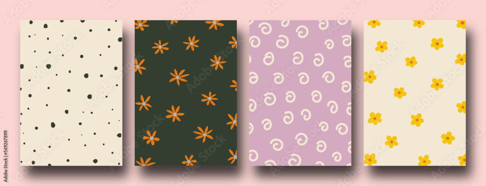 Retro Collection of abstract organic floral posters, Trendy vintage 70s style. Y2k aesthetic. Retro Collection of abstract organic floral posters, Trendy vintage 70s style. Y2k aesthetic.