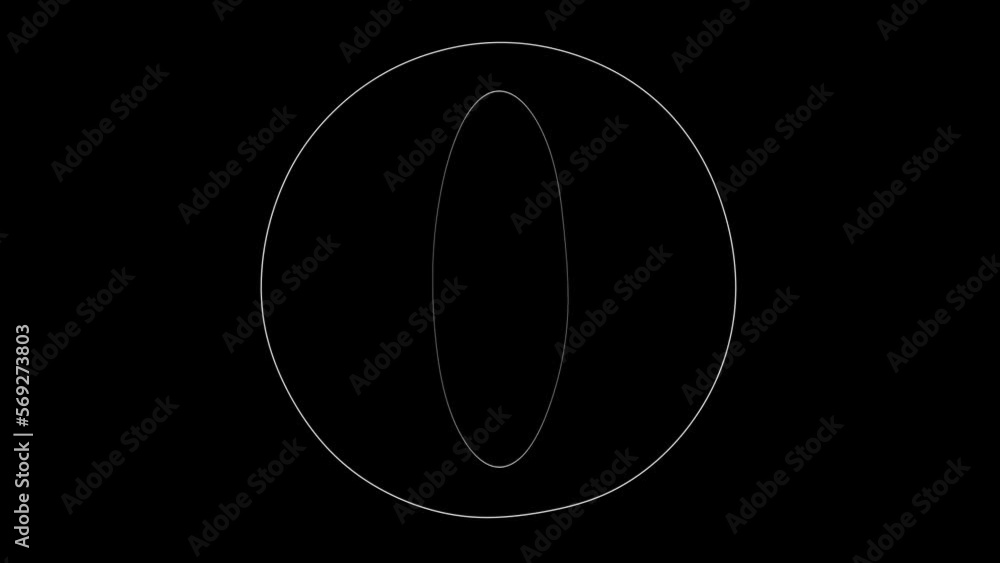 Minimalistic white circles in the center reveal animation Minimalistic white circles in the center reveal animation