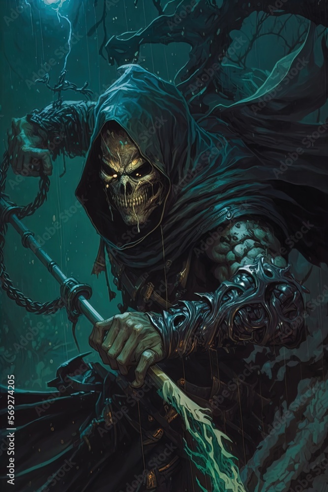 An ancient powerful necromancer. Great for fantasy, TTRPG games, cards, etc. An ancient powerful necromancer. Great for fantasy, TTRPG games, cards, etc.