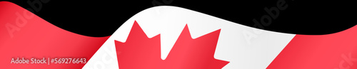 Canada flag wave isolated on png or transparent background