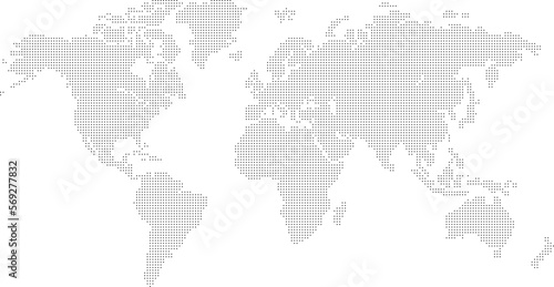 World map divided into countries. Continents and oceans, africa, antarctic, asia, europe, america, australia. PNG detailed map silhouette illustration